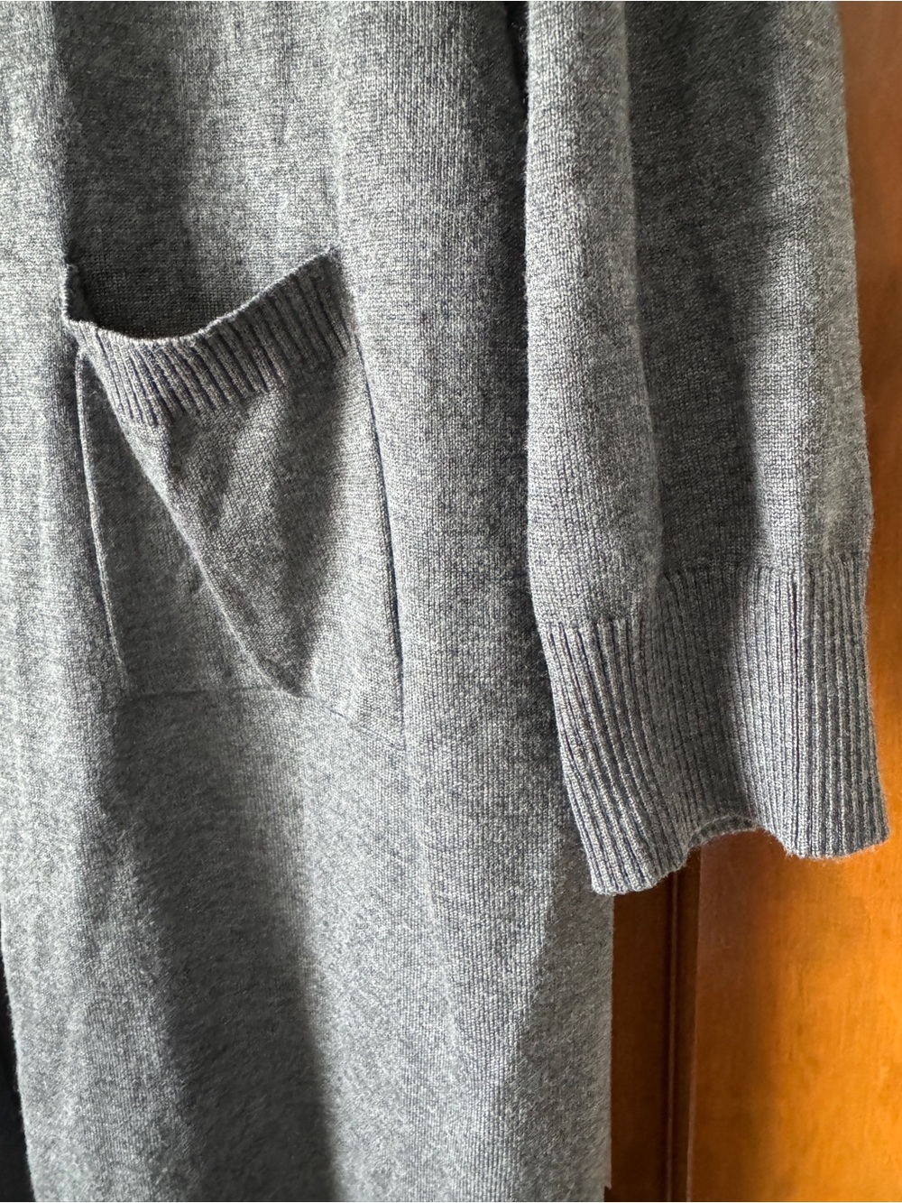 Grace Karin Gray Open-Front Knit Cardigan - Picture 5 of 8